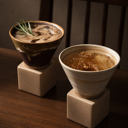 Loftora Wabi-Sabi Ceramic Cup – side view