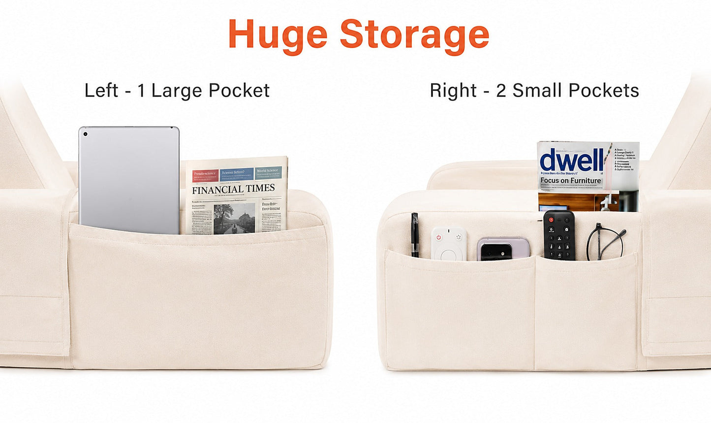Loftora Wedge Reading Pillow – lifestyle setup